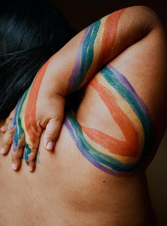A person's picture from back who may be wearing a trans tape